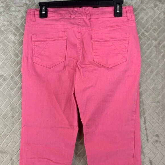 Orsay Womens 8 Denim Jeans Pink Skinny Low Rise Stretch Barbie Preppy - Picture 11 of 14